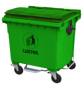Basurero 1100 Lts Verde con pedal