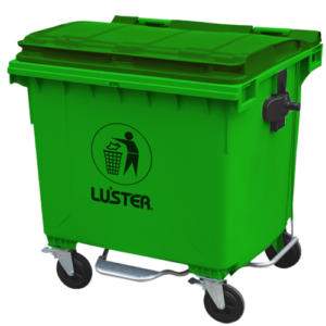 Basurero 1100 Lts Verde con pedal