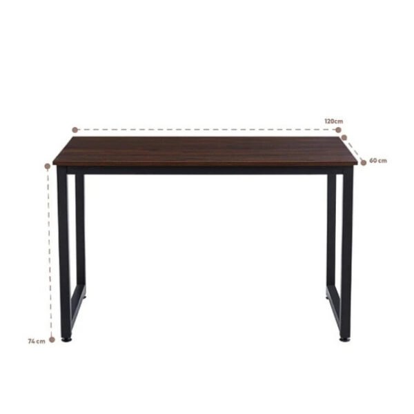 Escritorio Industrial - Madera Oscura Walnut