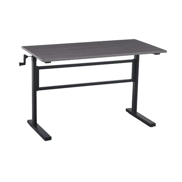 Escritorio de trabajo con altura regulable gris