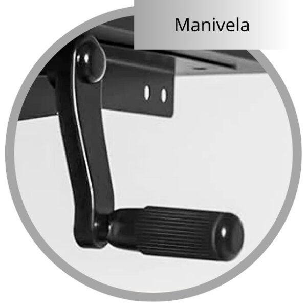 Escritorio de trabajo con altura regulable Negro