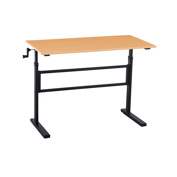 Escritorio de trabajo con altura regulable roble