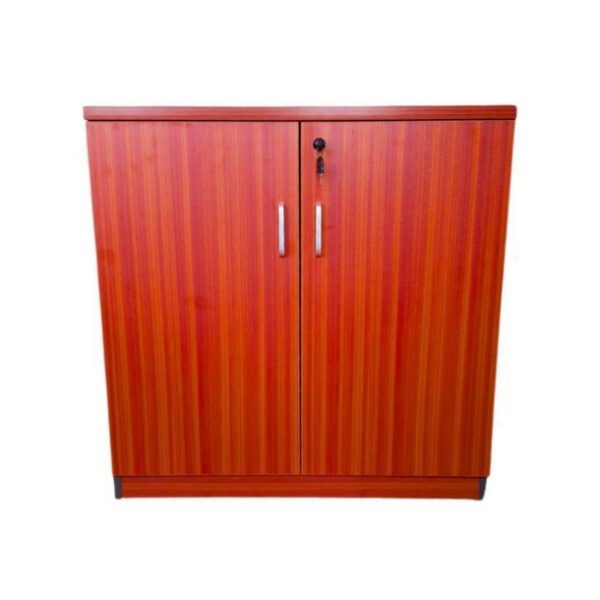 Gabinete con 2 Puertas Plegables y Cerradura Cerezo