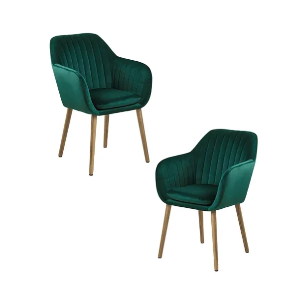 Pack de 2 Butacas Sitiales Poltrona Diamante Terciopelo - Verde Pack de 2 Butacas Sitiales Poltrona Diamante Terciopelo - Verde