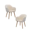 Pack de 2 Butacas Sitiales Poltronas Diamante Terciopelo - Beige Pack de 2 Butacas Sitiales Poltronas Diamante Terciopelo - Beige