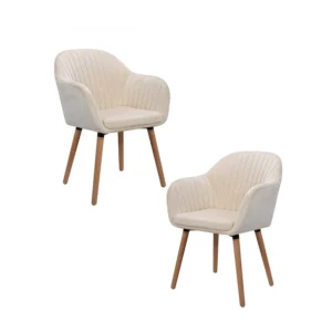 Pack de 2 Butacas Sitiales Poltronas Diamante Terciopelo - Beige Pack de 2 Butacas Sitiales Poltronas Diamante Terciopelo - Beige