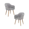 Pack de 2 Butacas Sitiales Poltronas Diamante Terciopelo - Gris Pack de 2 Butacas Sitiales Poltronas Diamante Terciopelo - Gris