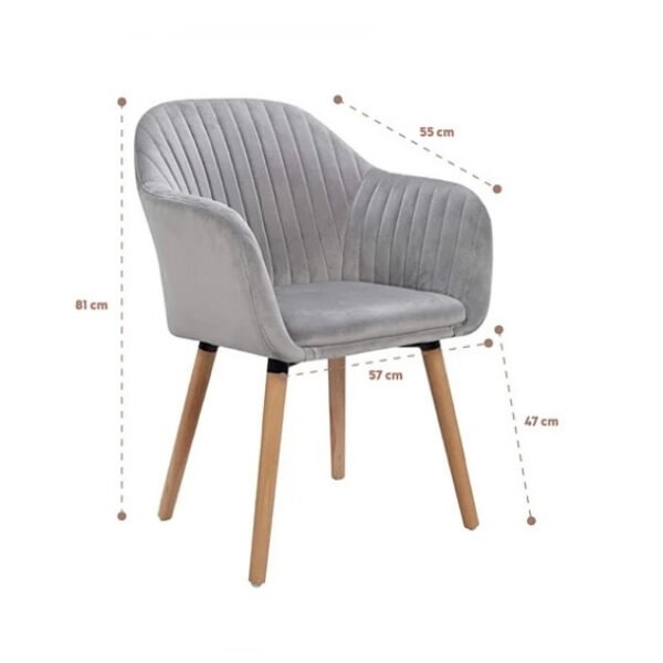 Pack de 2 Butacas Sitiales Poltronas Diamante Terciopelo - Gris_2 Pack de 2 Butacas Sitiales Poltronas Diamante Terciopelo - Gris