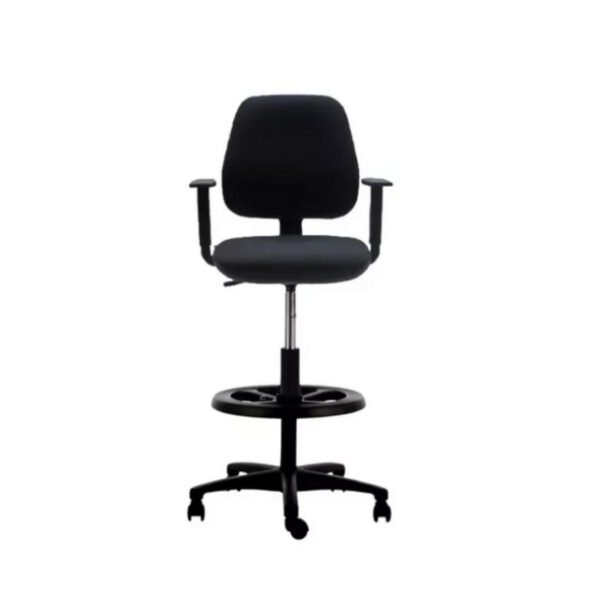 Silla de Cajero Con Brazos y Aro Apoya Pies Rudy CA520