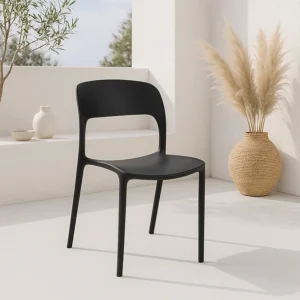 Silla de Comedor o Terraza Alto Tráfico Kentucky - Negra_2