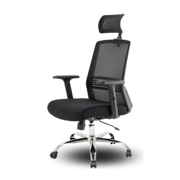 Silla de oficina Base Cromada y Brazos Regulables Cuba