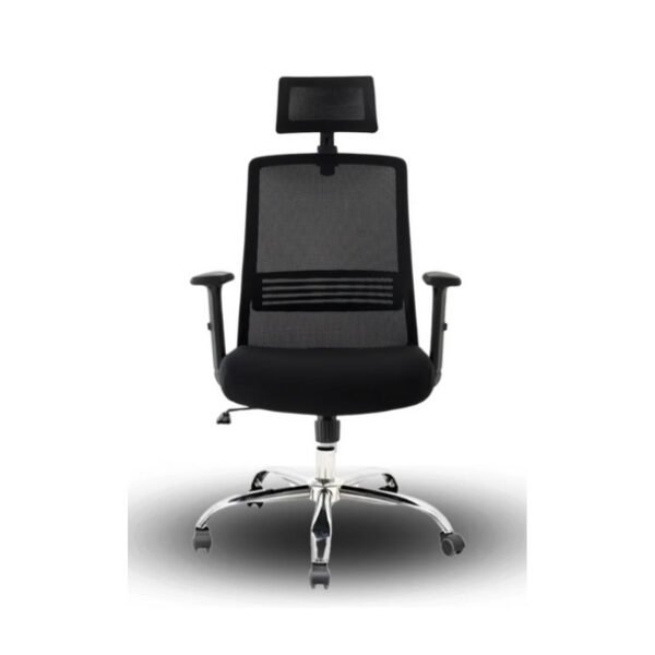 Silla de oficina Base Cromada y Brazos Regulables Cuba